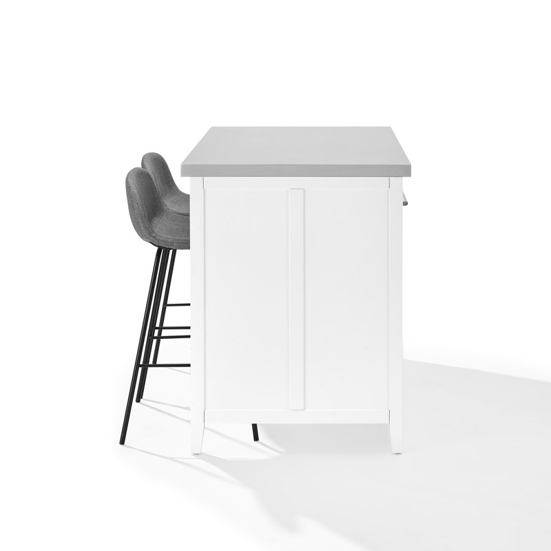 Crosley Metal Kitchen Island Set & Reviews Wayfair